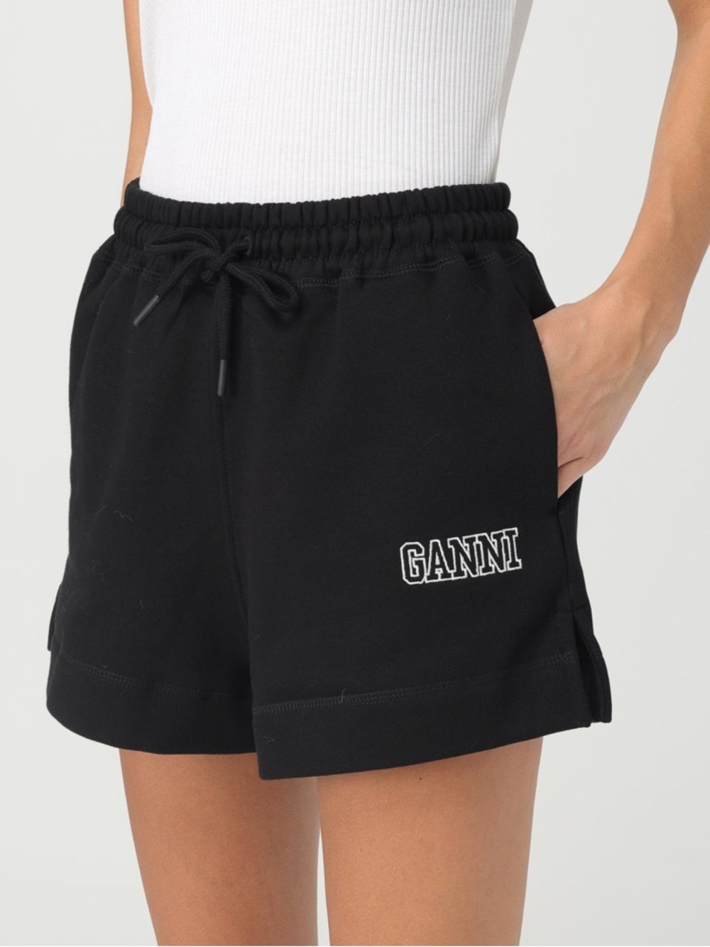 Ganni Organic Cotton Sweatshorts